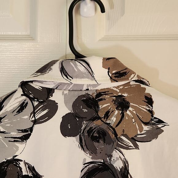 212 Collection Women's Multi-colored Zip Collared Lined Floral Jacket Size Med - Picture 4 of 11
